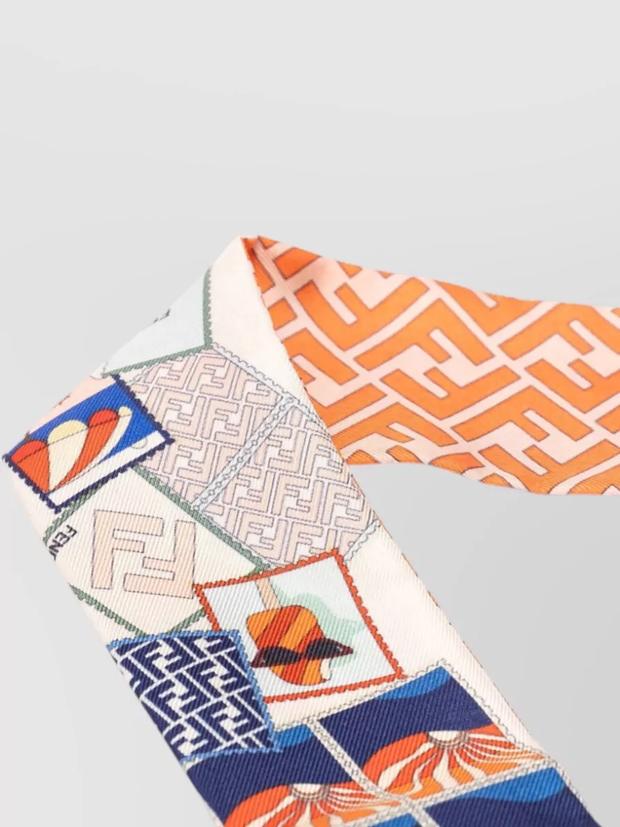 Fendi Silk Printed Bandeau