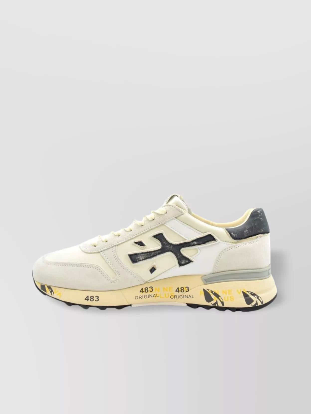Premiata Sole Contrast Round Toe Sneakers