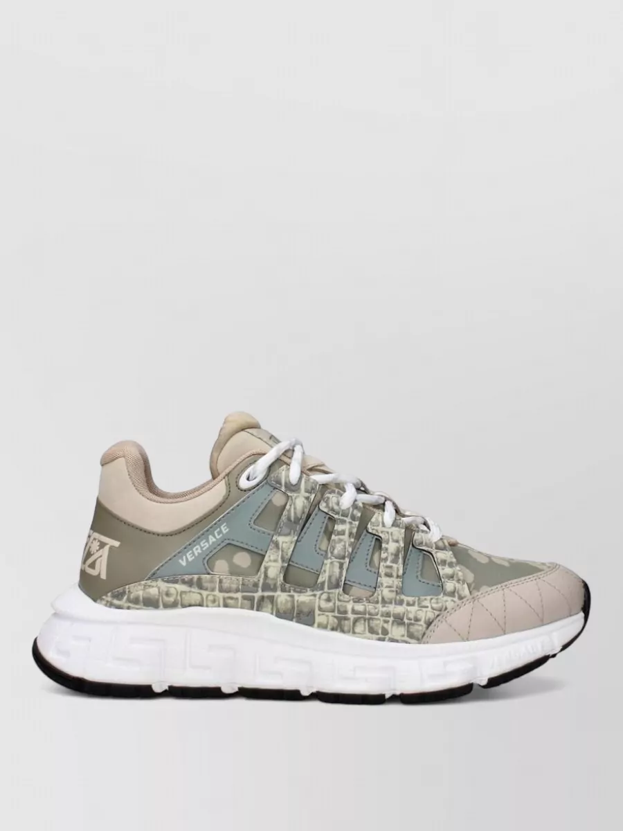 Versace Monogram Low-Top Sneakers