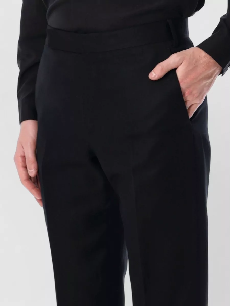 Lardini Silk-Blend Straight-Leg Trousers
