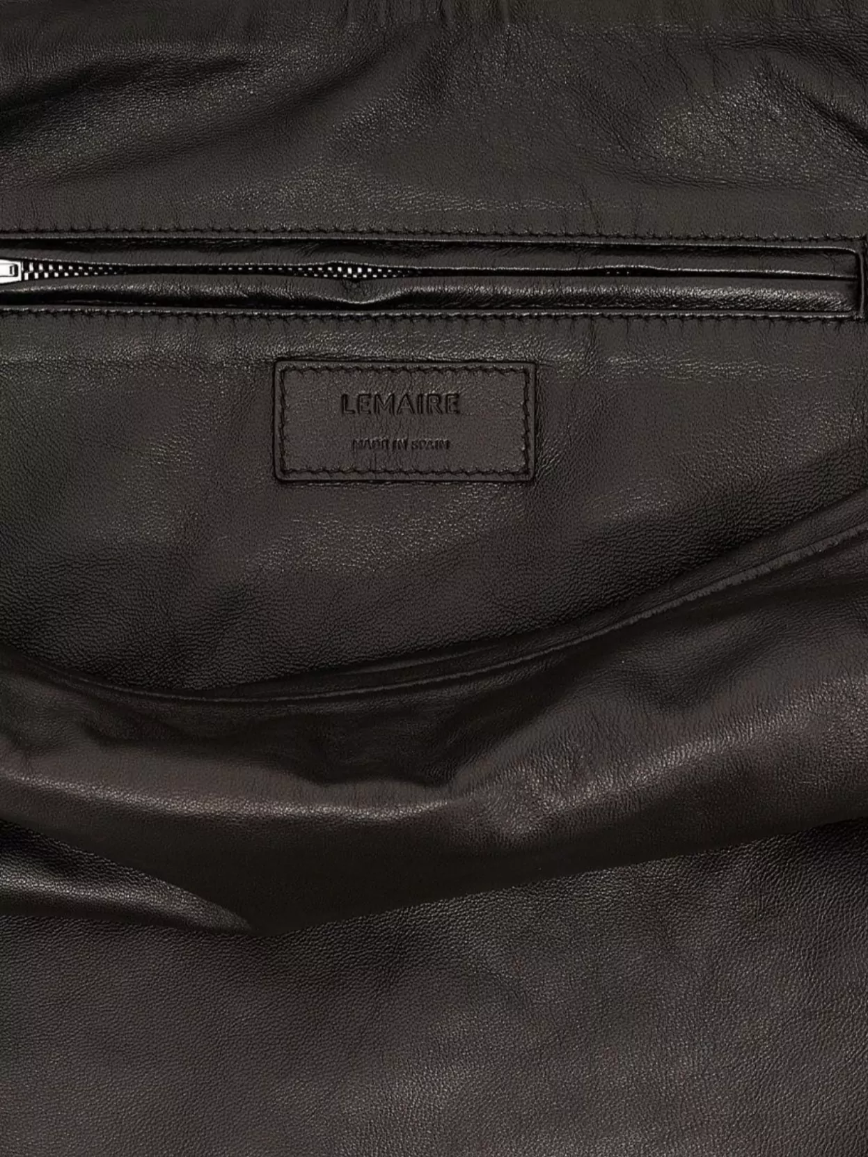 Lemaire Soft Leather Slouchy Shoulder Bag