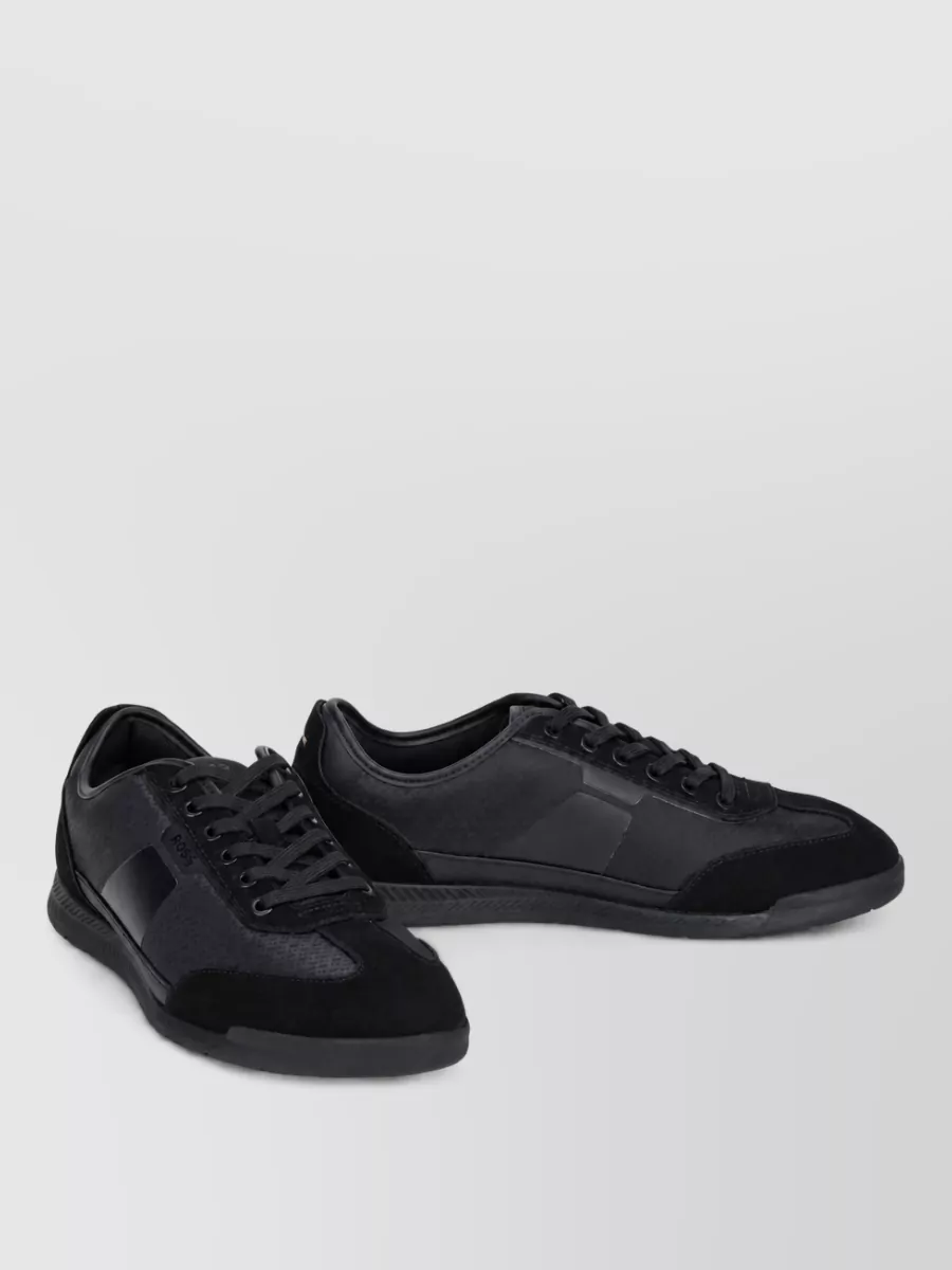 Boss Calfskin Low-Top Sneakers