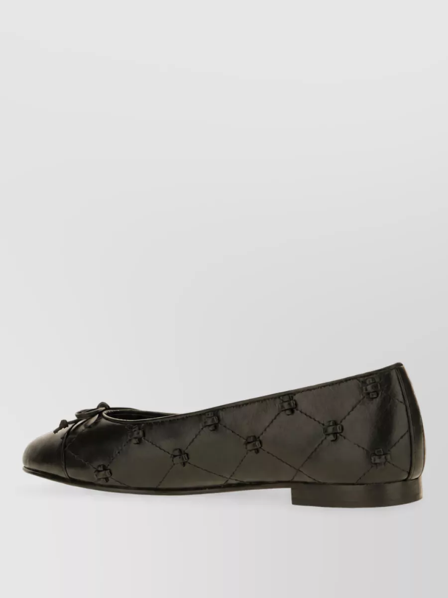 Tory Burch Leather Ballerina Shoes
