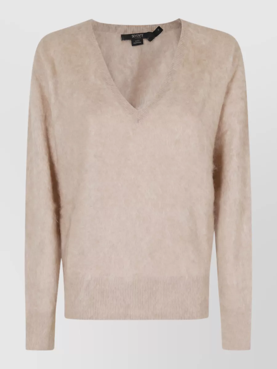 Seventy Venezia cashmere v-neck long-sleeve sweatshirt