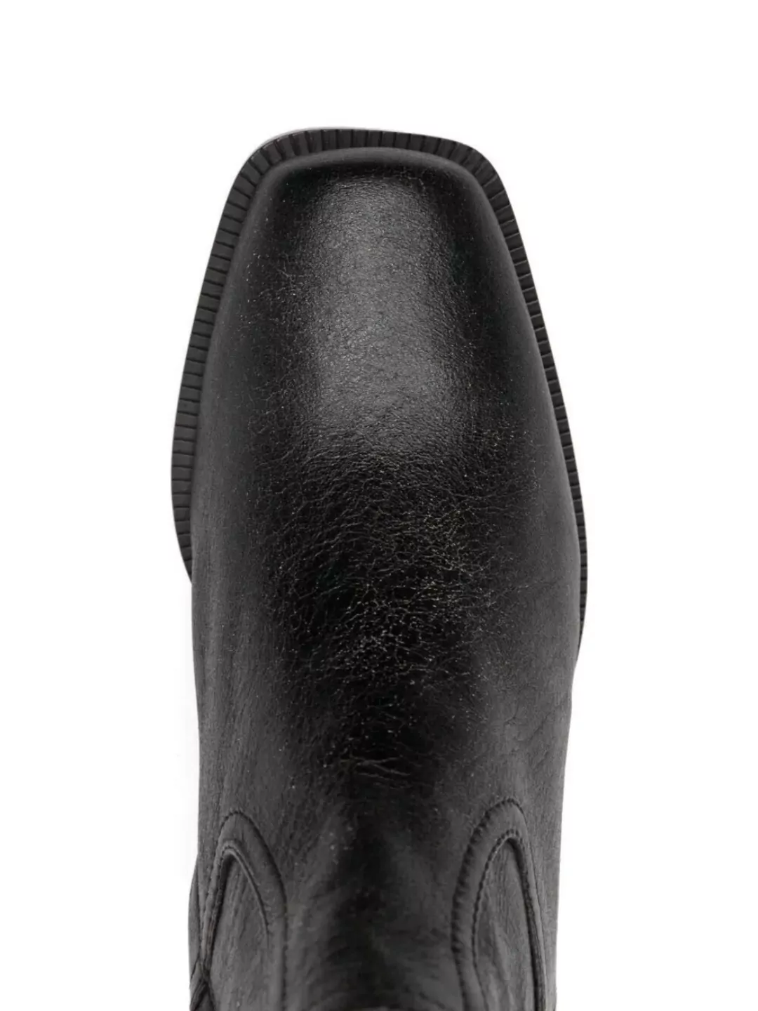 Aquazzura Square Toe Leather Ankle Boots