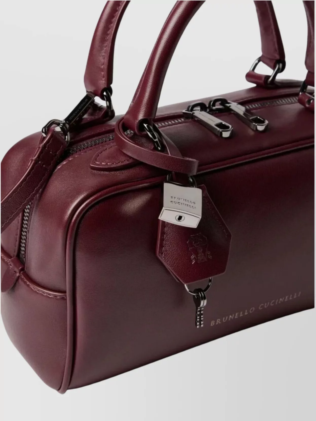 Brunello Cucinelli Small Boston Tote Bag In Nappa Leather