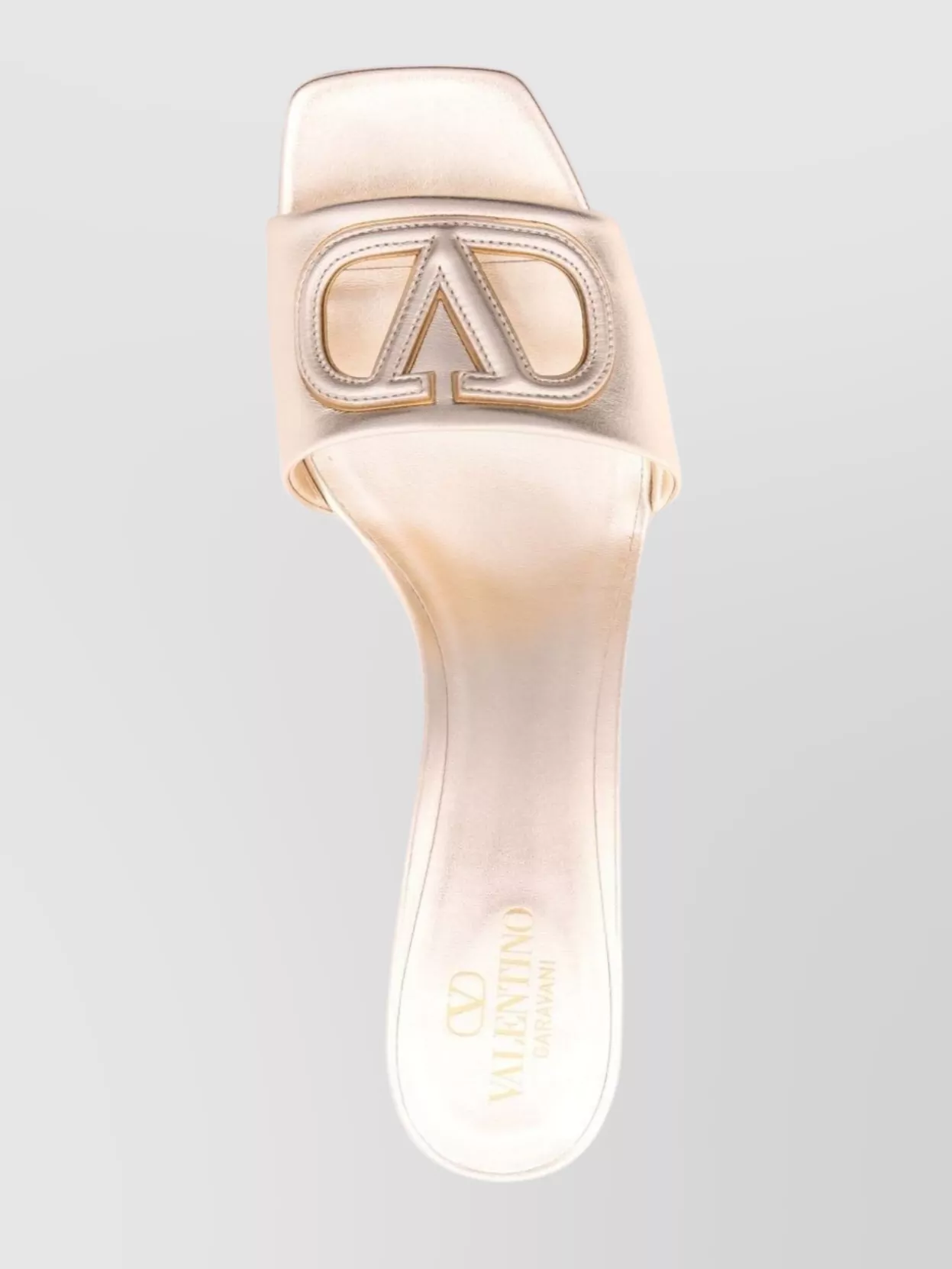 Valentino Garavani Vlogo Cut-out Leather Mules
