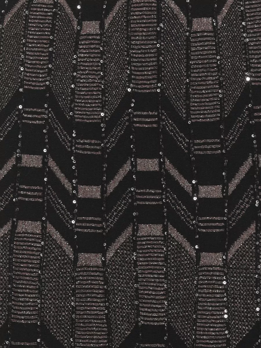 D.exterior Lurex Geometric Sequin Midi Skirt