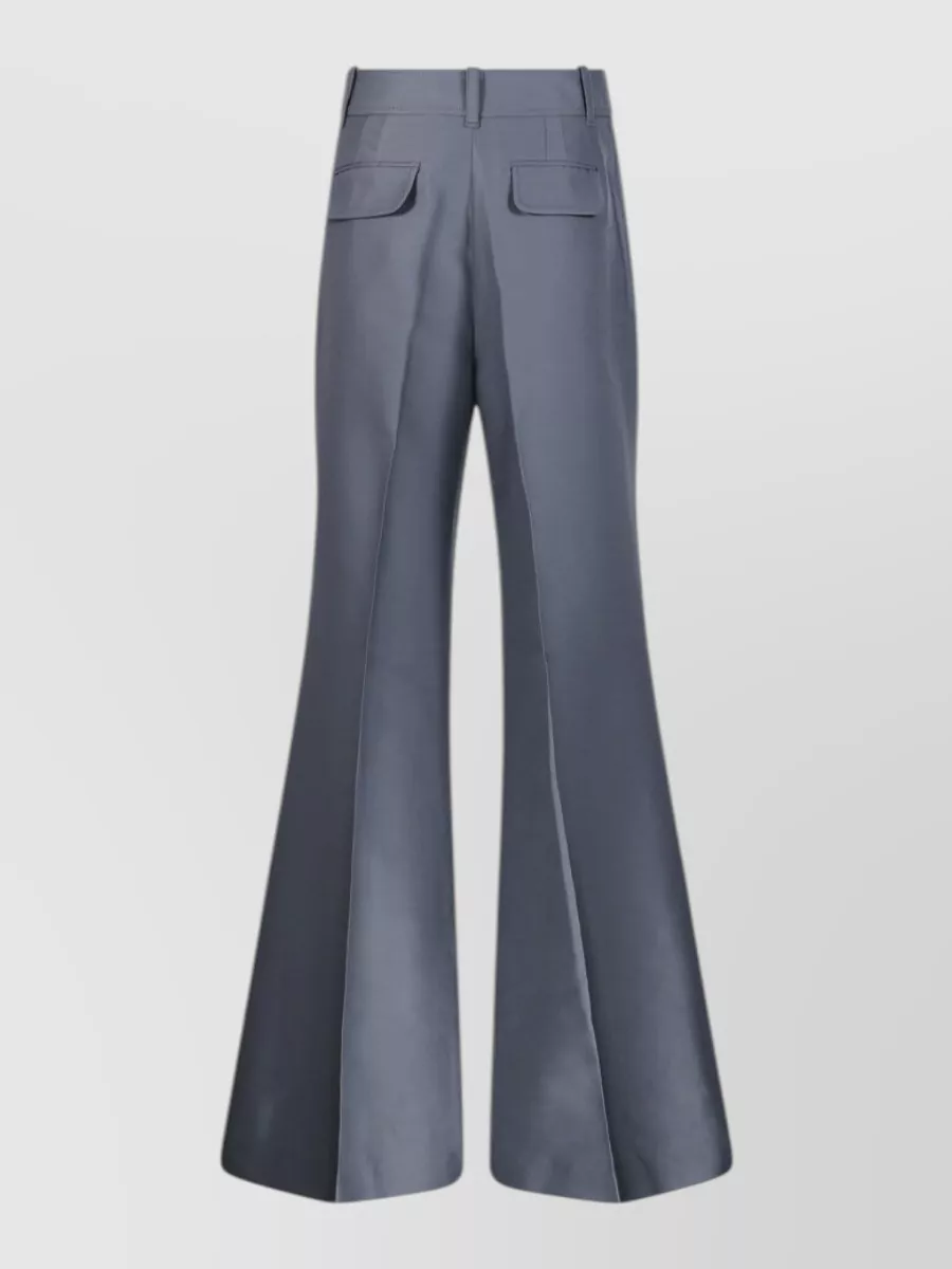 Zimmermann Wool Silk Flared Trousers