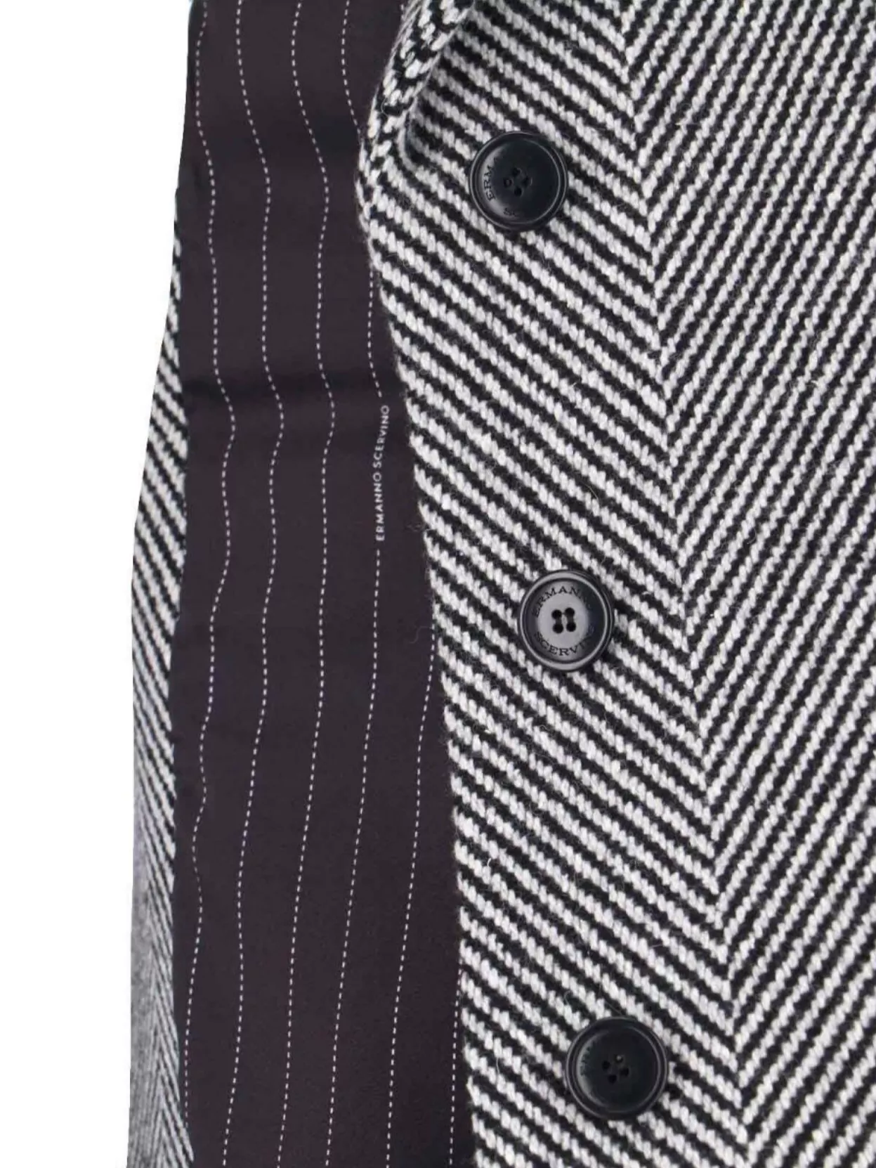 Ermanno Scervino Tailored Herringbone Long Length Jacket