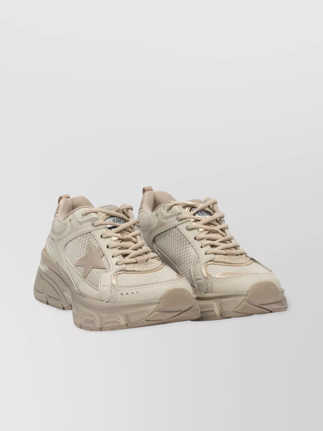 Golden Goose Mesh Panel Sneakers Star Detail