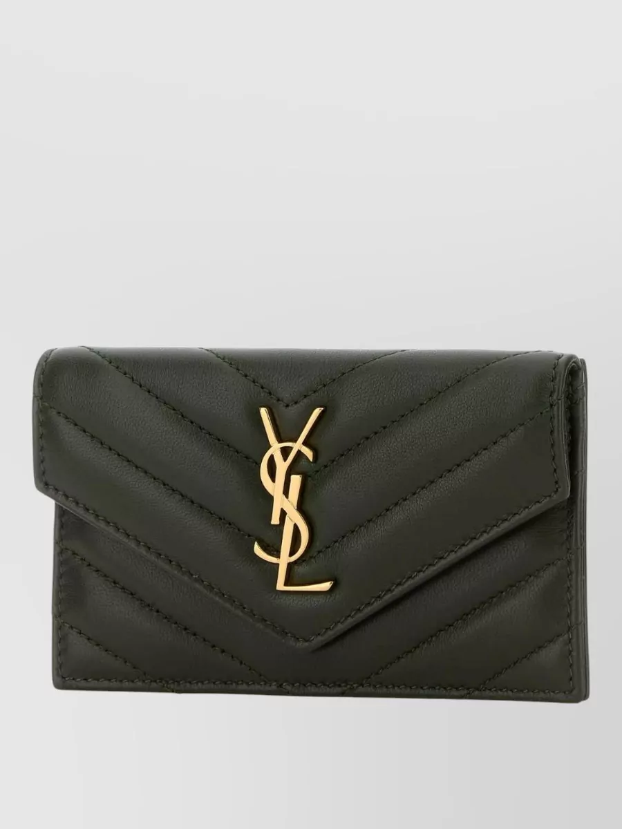 Saint Laurent Cassandre Quilted Card Holder