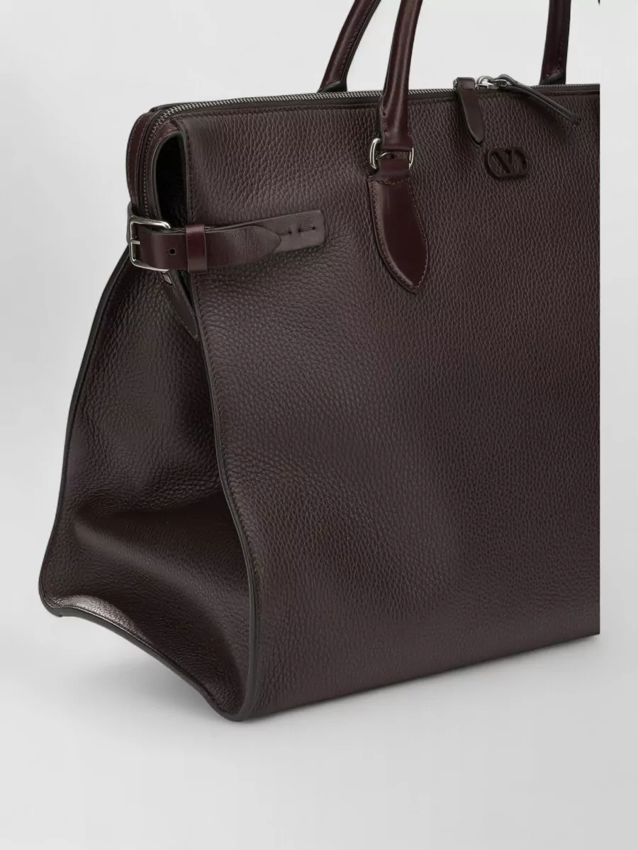 Valentino Garavani Calf Leather Large Top Handle Bag