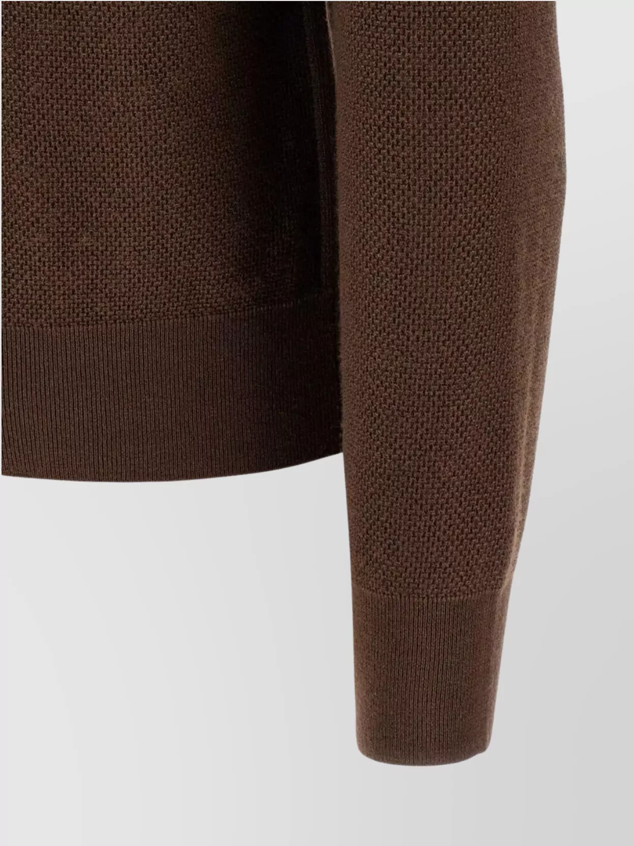 Zegna Cashmere Jacquard Long Sleeve Polo