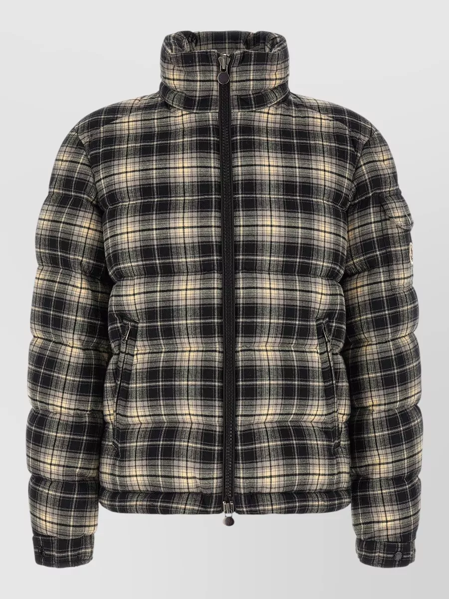 Moncler checked down puffer jacket