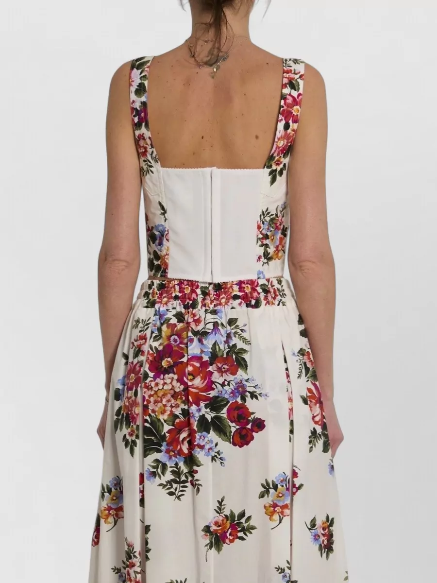 Dolce&Gabbana Floral-Print Bustier Top
