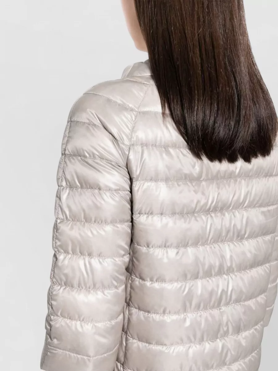Herno Quilted Down Jacket Three Quarter Sleeves