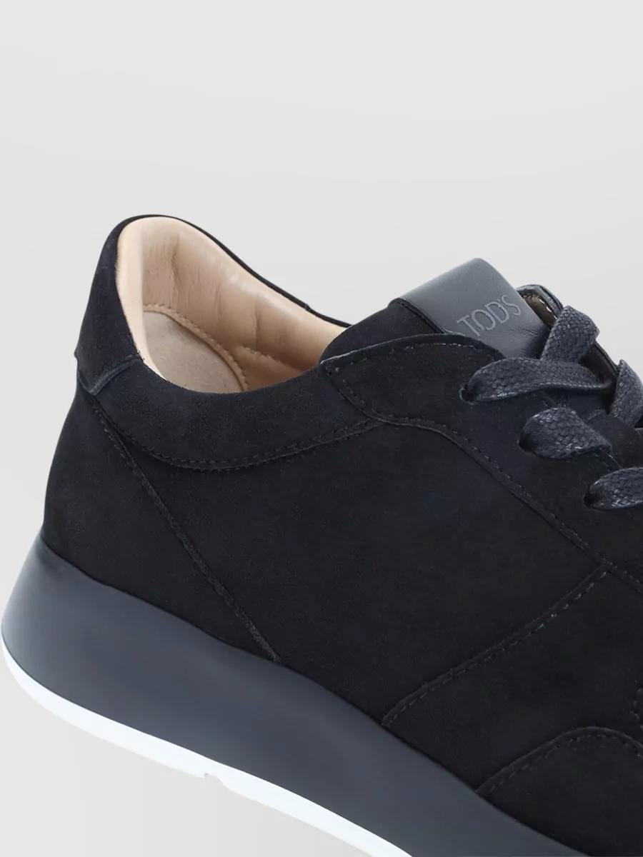 Tod's Suede Sneakers Low Profile Rubber Sole