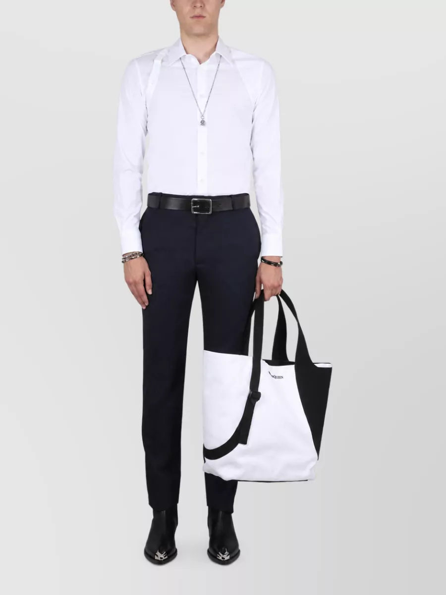 Alexander Mcqueen Wool Tailored Cigarette Trousers