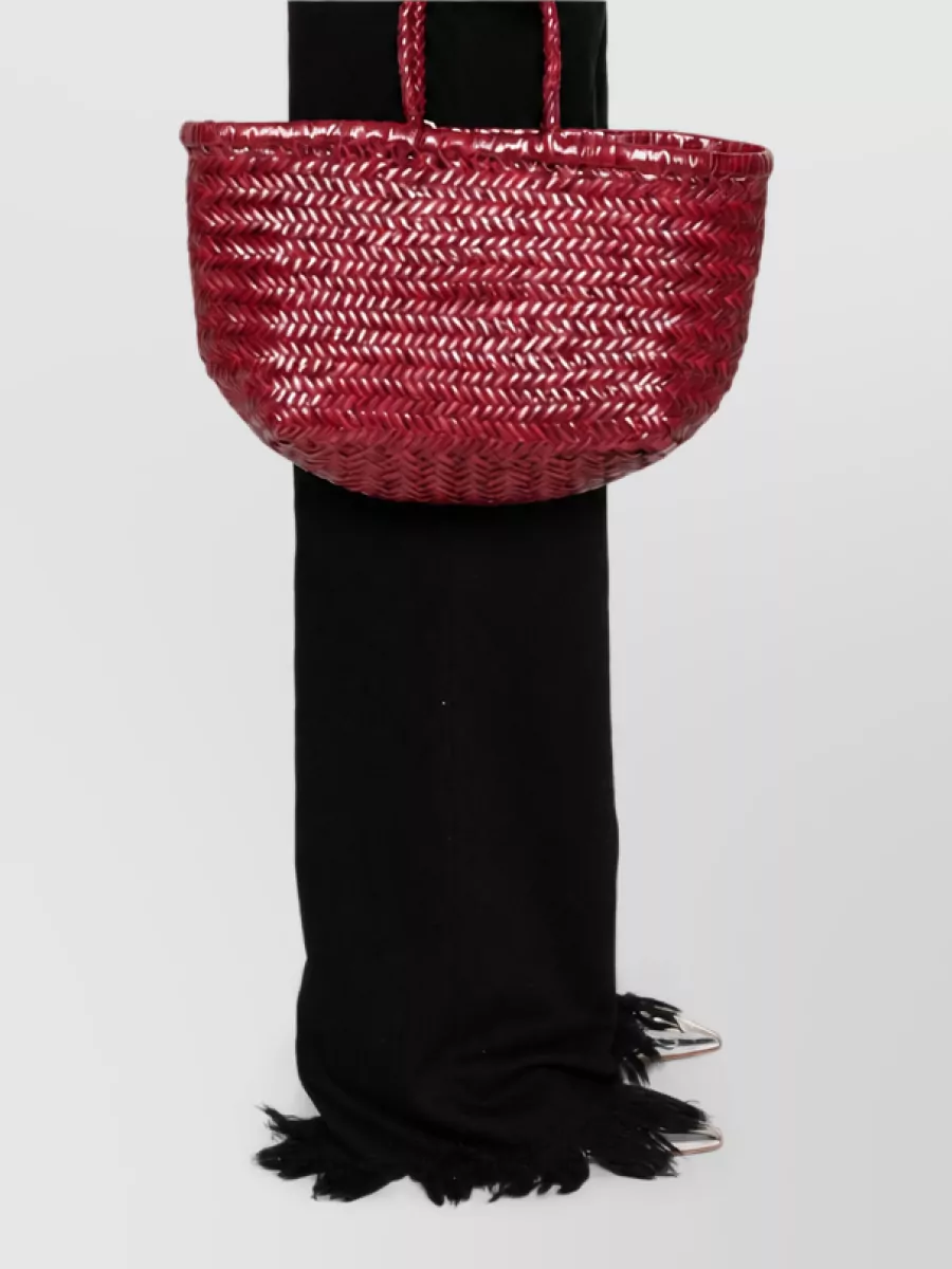 Dragon Diffusion Bamboo Triple Jump Small Silk Nylon Basket Bag