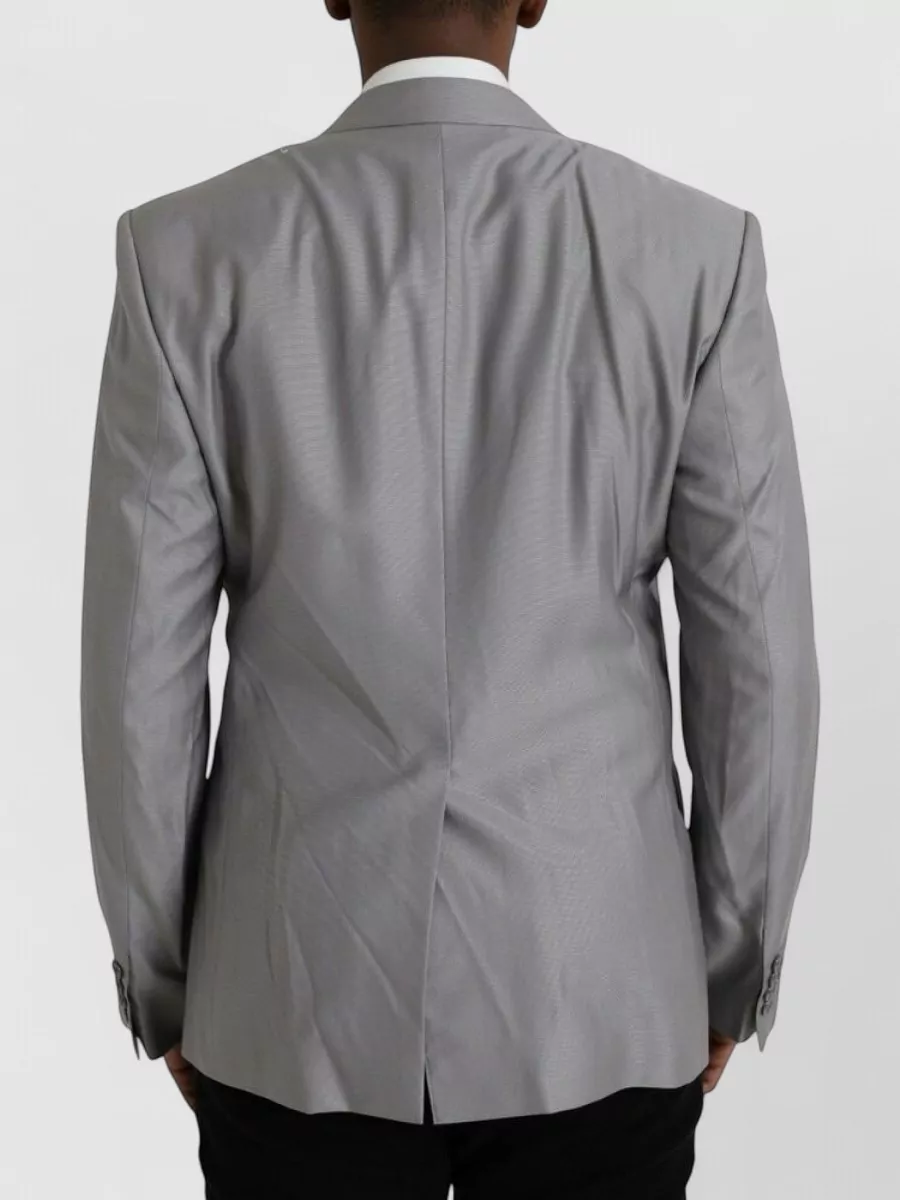 Dolce&Gabbana Wool Silk Single-Breasted Blazer
