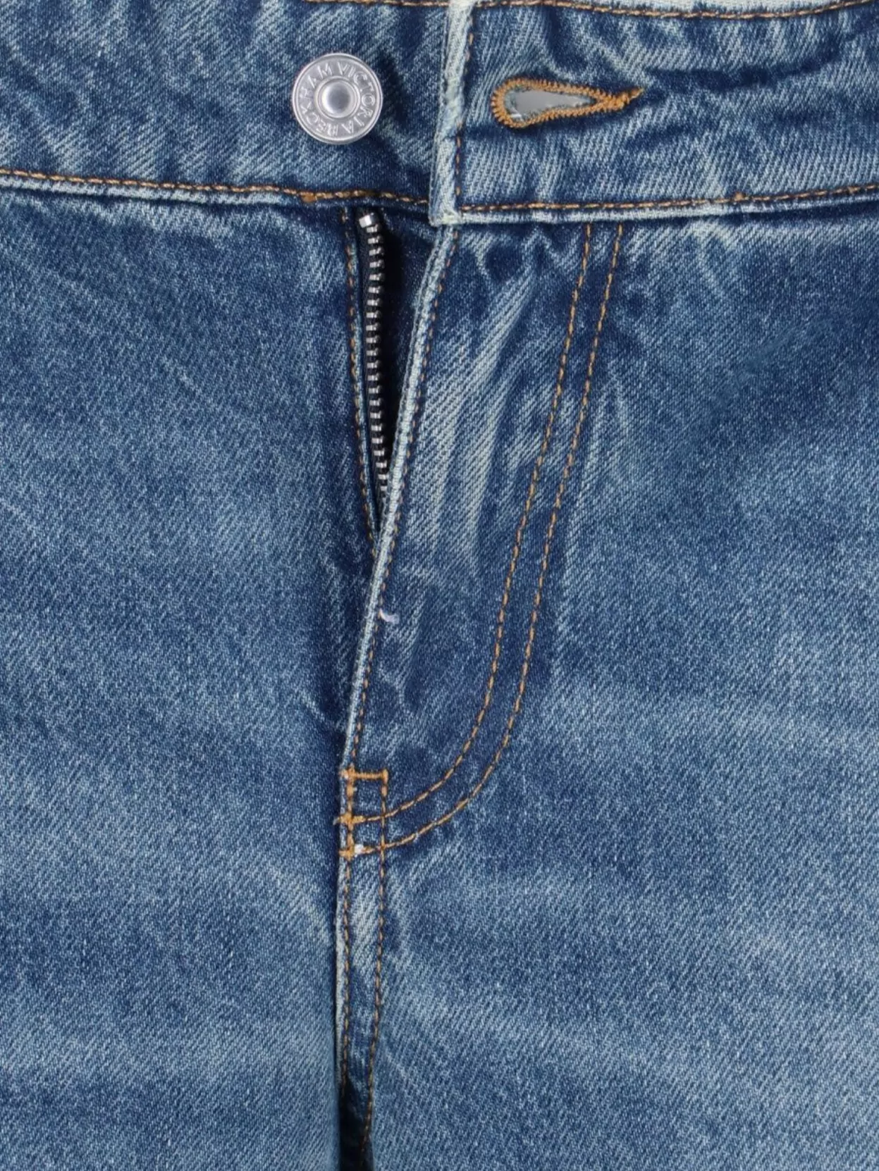 Victoria Beckham Straight Trousers With Pockets And Belt Loops