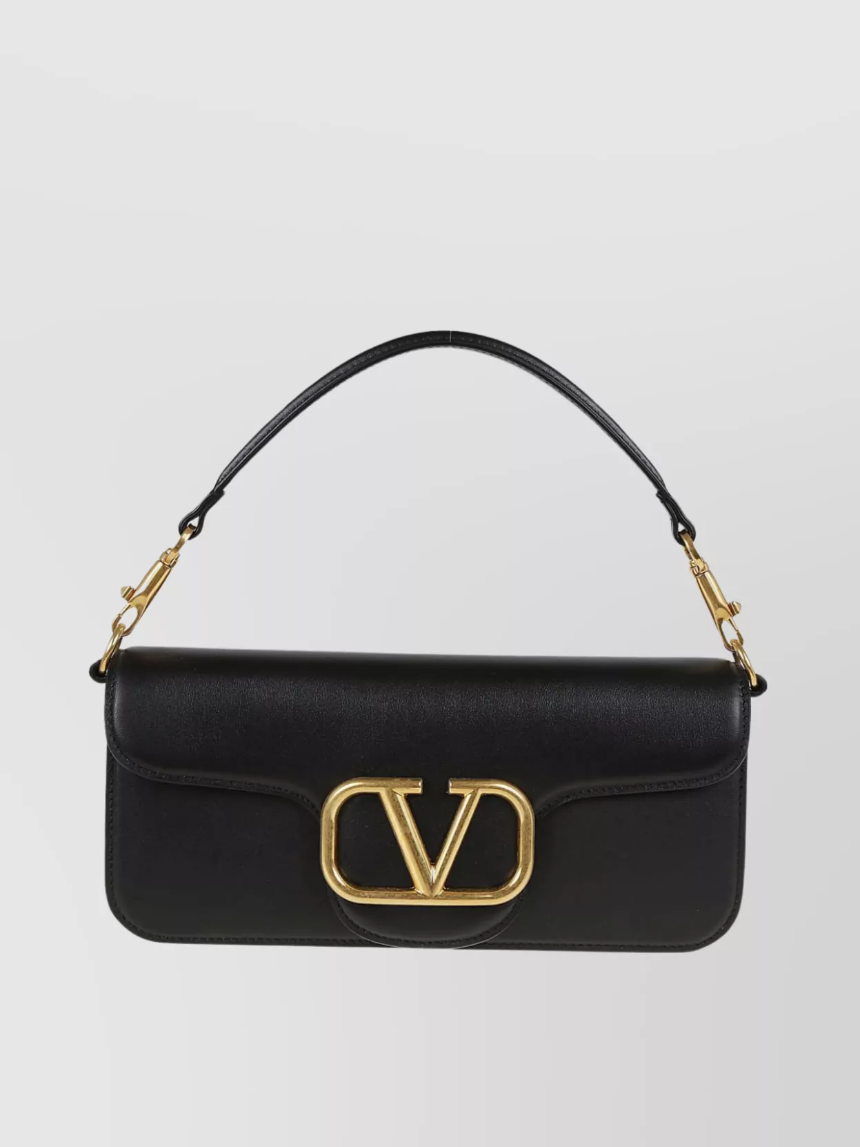 Shop Valentino Versatile Rectangular Calfskin Bag In Black