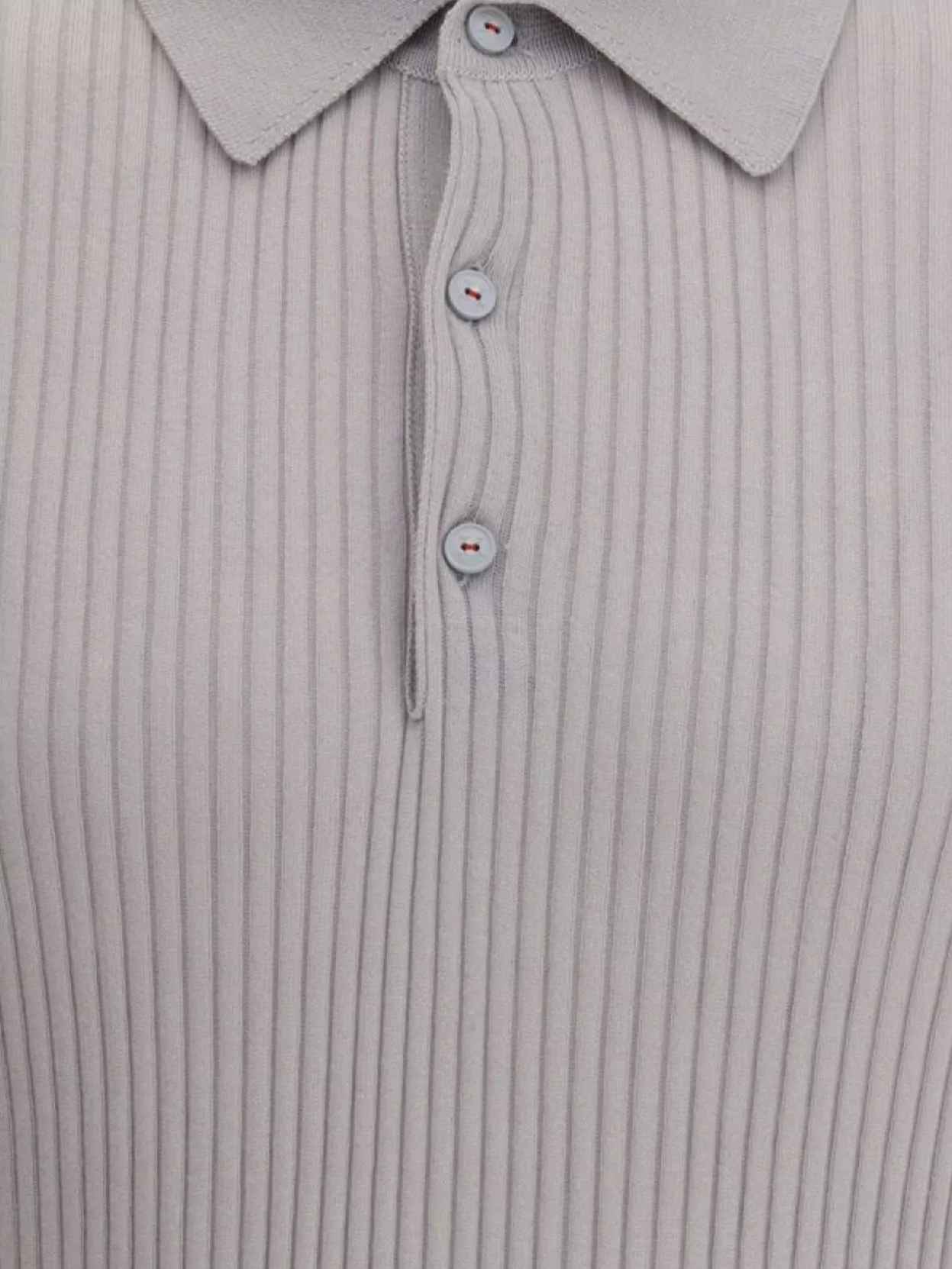 Shop Kiton Ribbed Cotton Polo Sweater