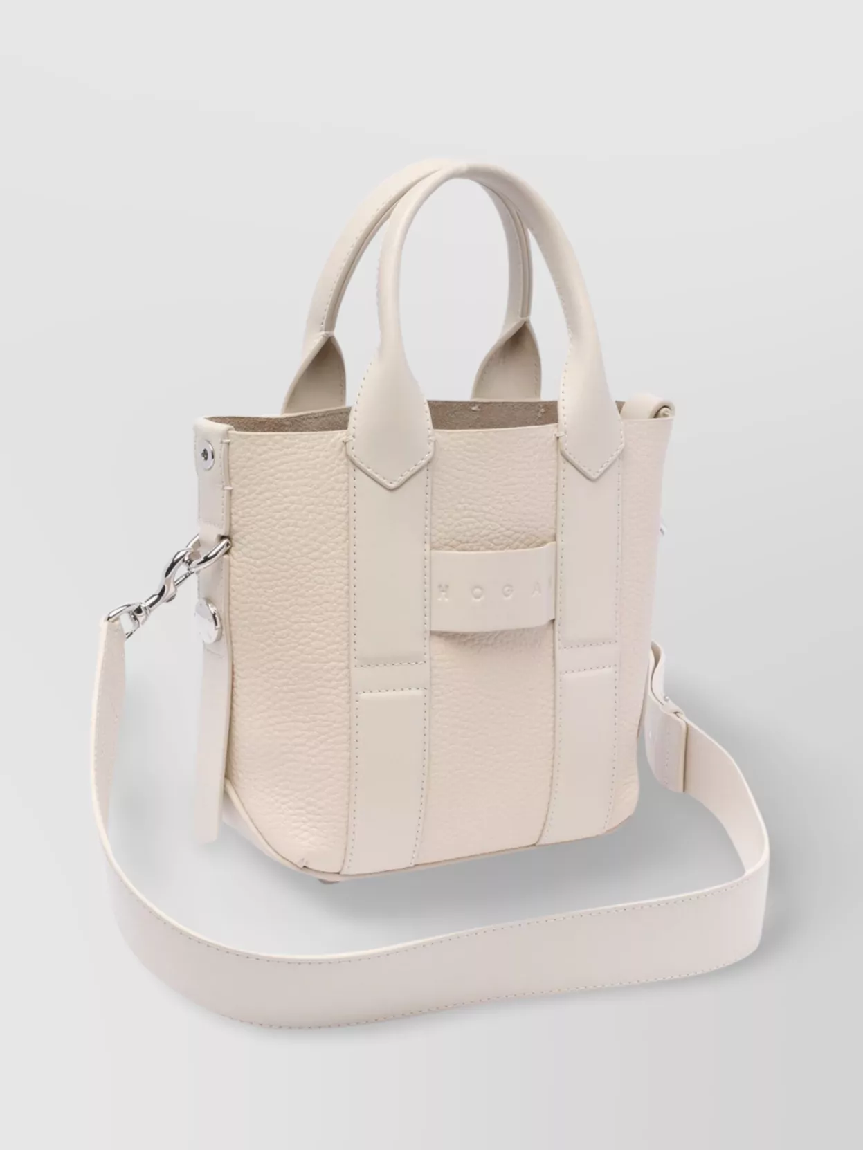 Hogan Medium Structured Shoulder Bag With Metal Hardware
