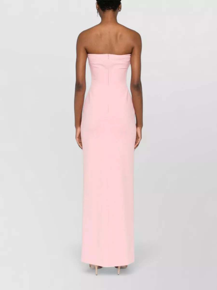Solace London Crepe Strapless Maxi Dress