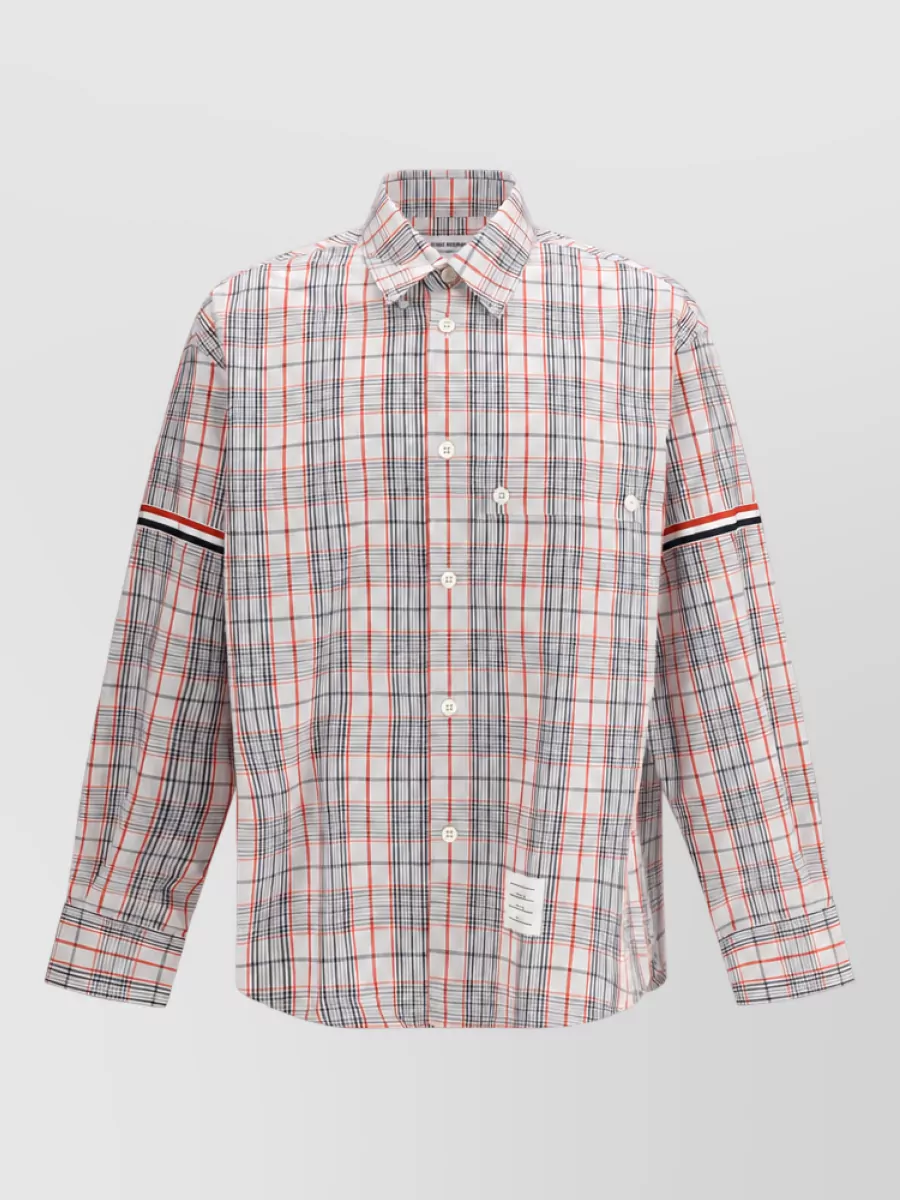 Thom Browne checked cotton shirt
