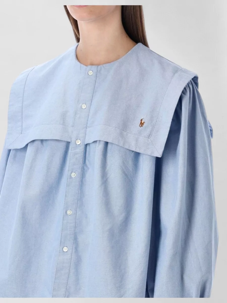 Polo Ralph Lauren Cotton Relaxed-Fit Long-Sleeve Blouse