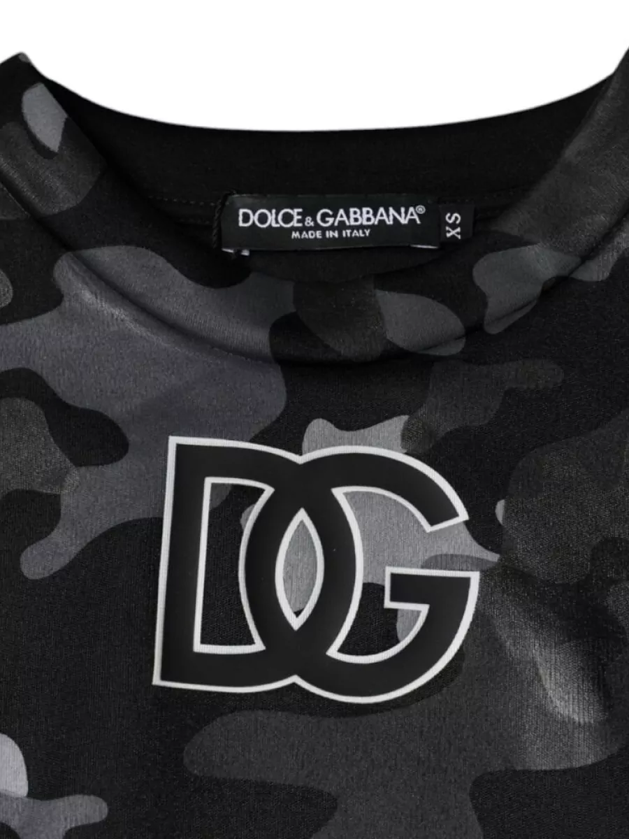Dolce&Gabbana Camouflage Logo-Embroidered Sweatshirt