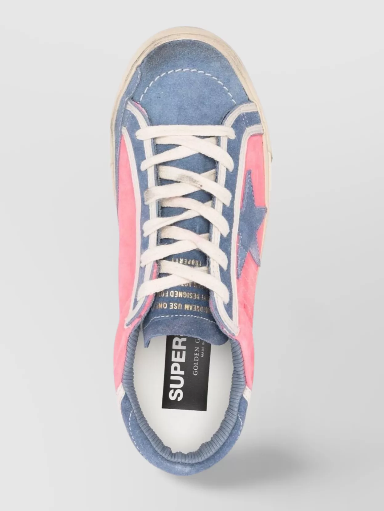 Golden Goose Distressed Suede Low-Top Sneakers With Perforated Detailing