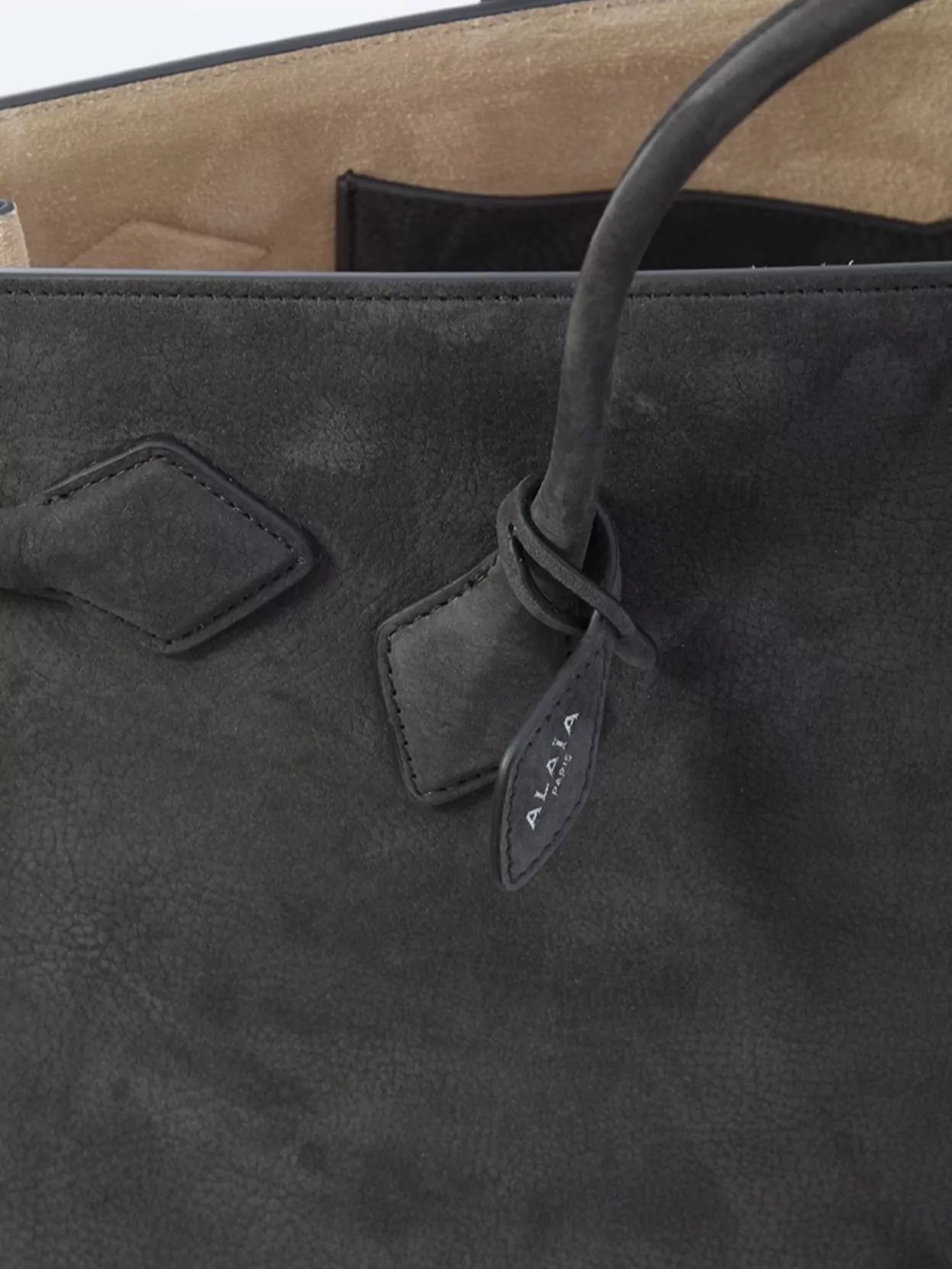 Alaïa Tote Bag Le Teckel Nubuck Design