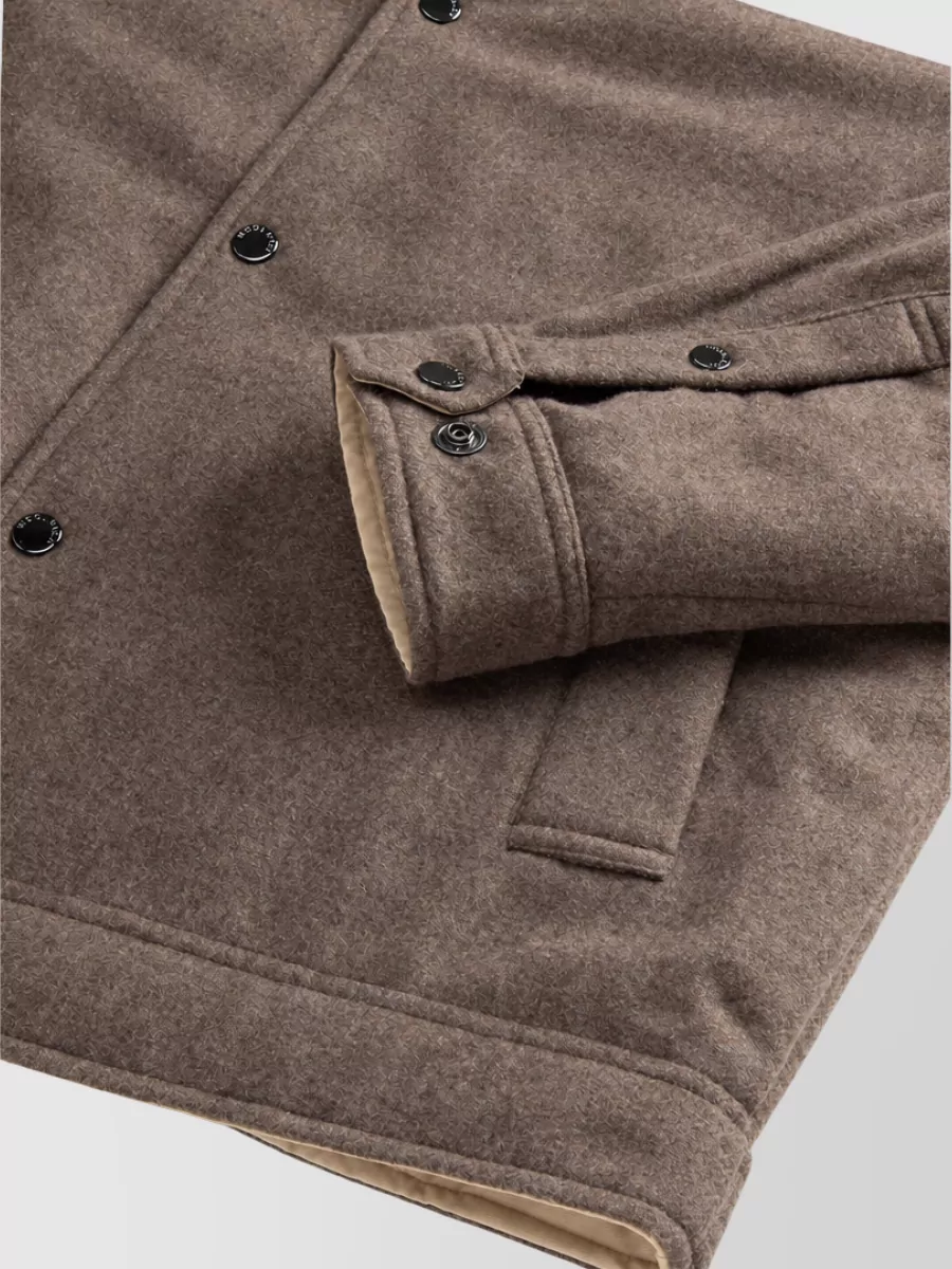 Woolrich Wool Single-Breasted Coat