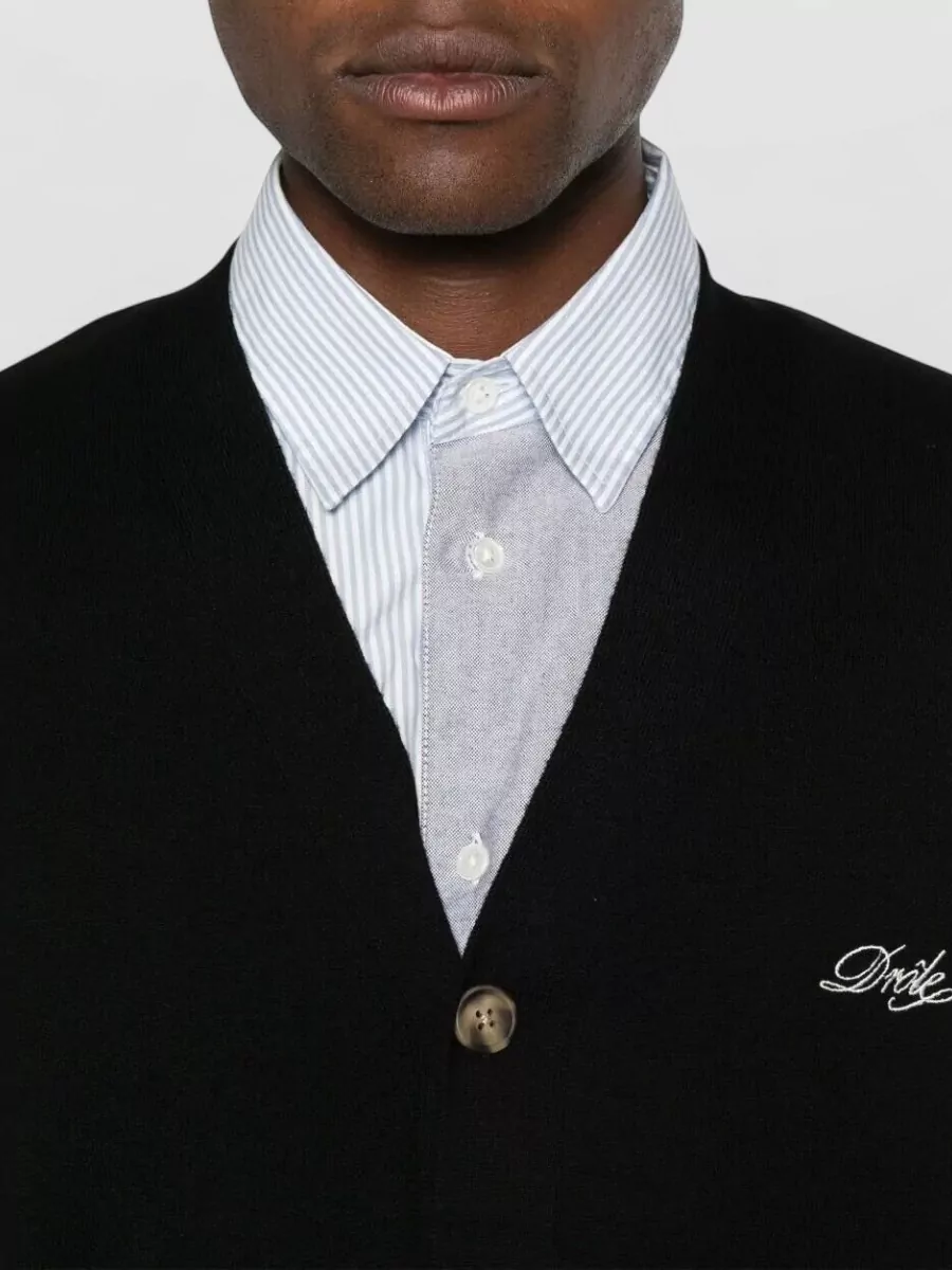 Drôle De Monsieur Merino Wool Cardigan
