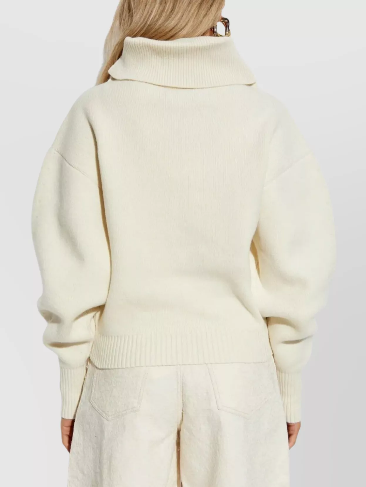 Jacquemus Knitwear With Turtleneck And Embroidered Detail
