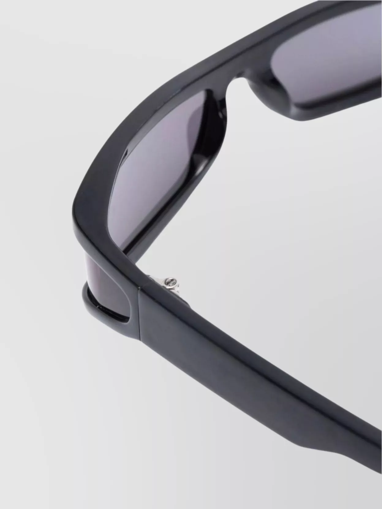 Rick Owens Mist Wraparound Rectangular Frame Sunglasses