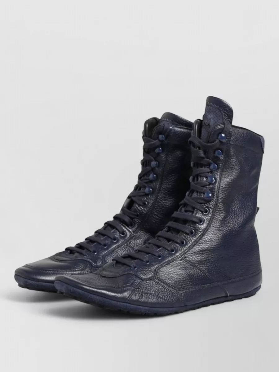 Dolce&Gabbana Leather Mid Calf Boots