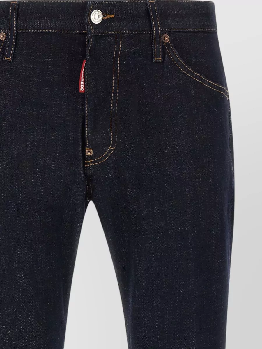 Dsquared2 Denim Low-Rise Straight-Leg Jeans