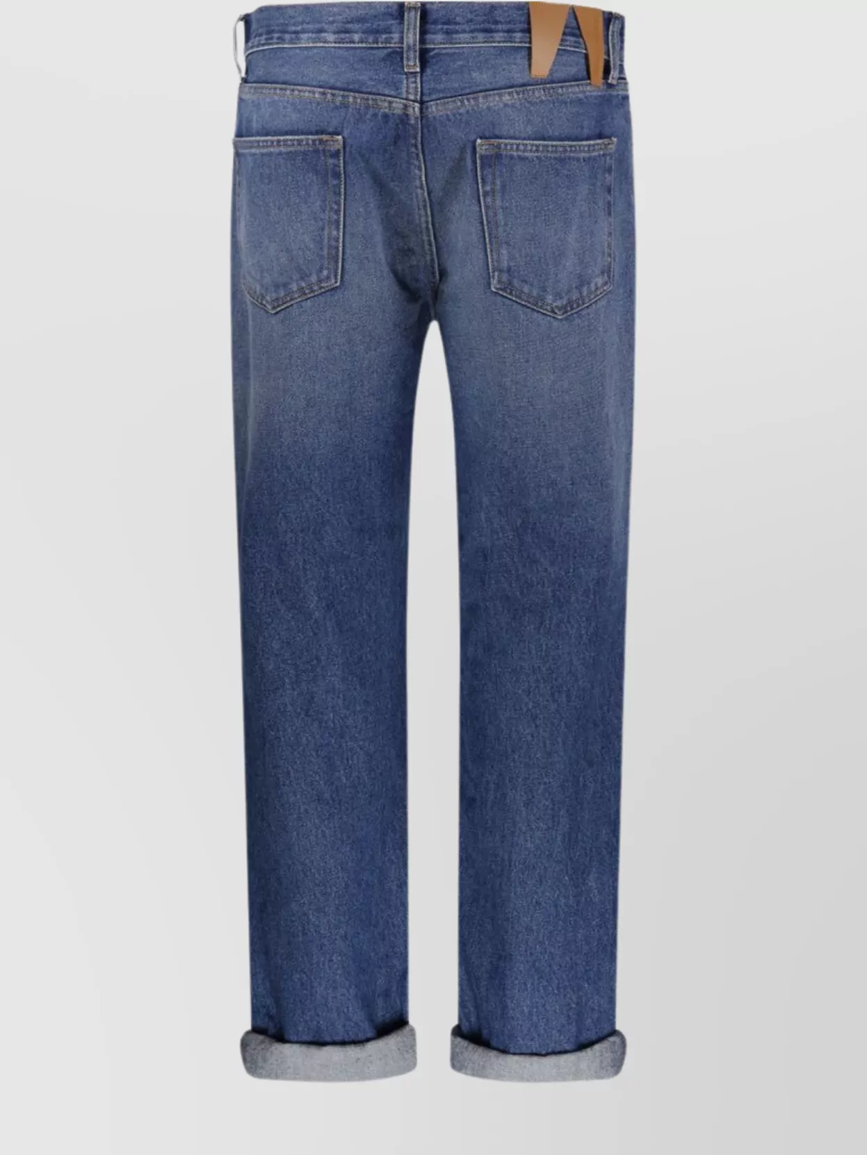 Darkpark Naomi Chain Adorned Boyfriend Straight Leg Denim In Blue
