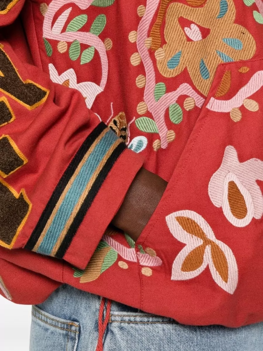 Front Street Embroidered Bomber Jacket