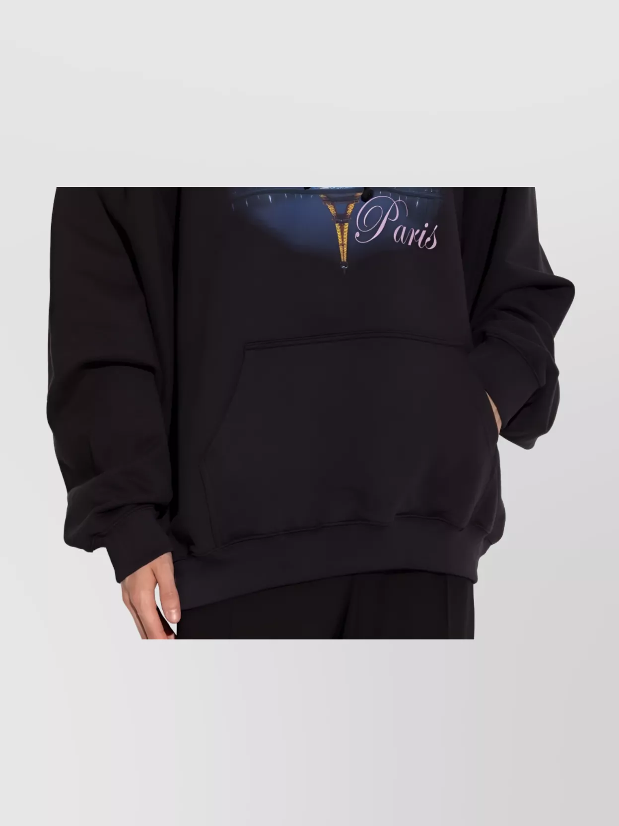 Vetements Graphic Hooded Sweatshirt Kangaroo Pocket
