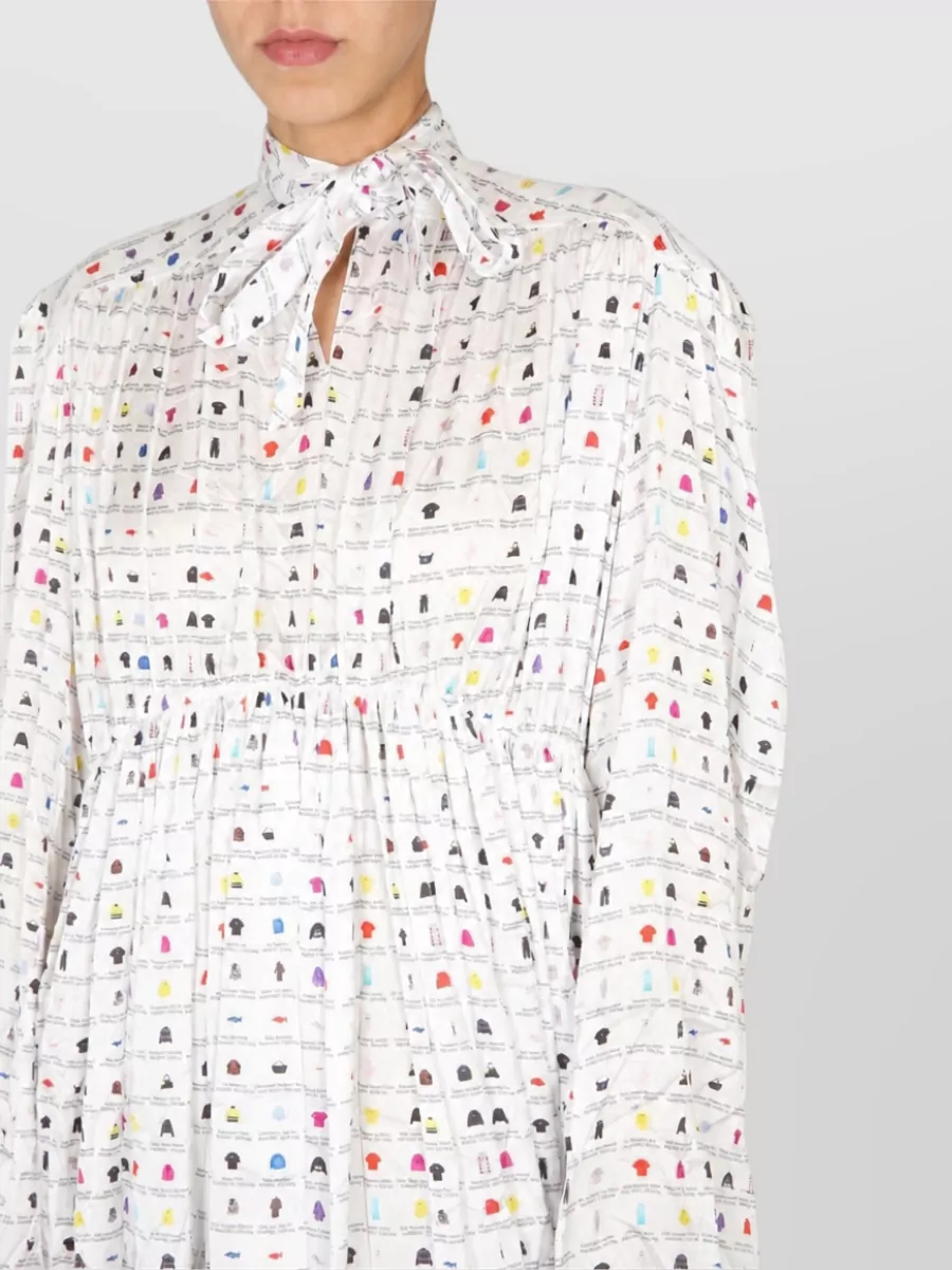 Balenciaga Floral-Print Dress