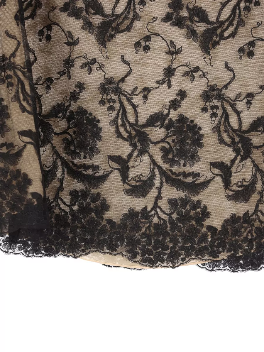 Fendi Floral Lace Midi Skirt