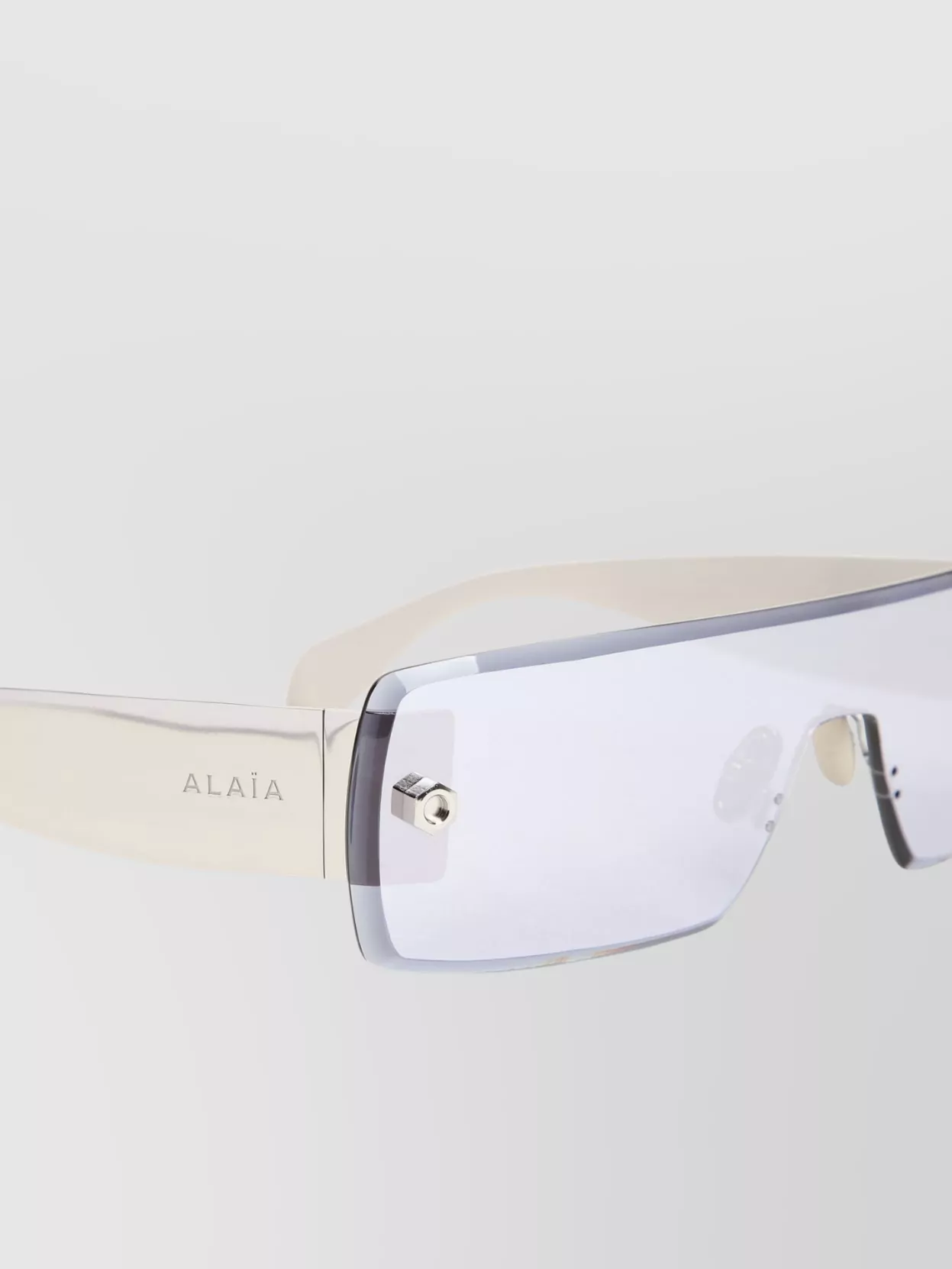 Alaïa Rectangular Frame Metal Sunglasses