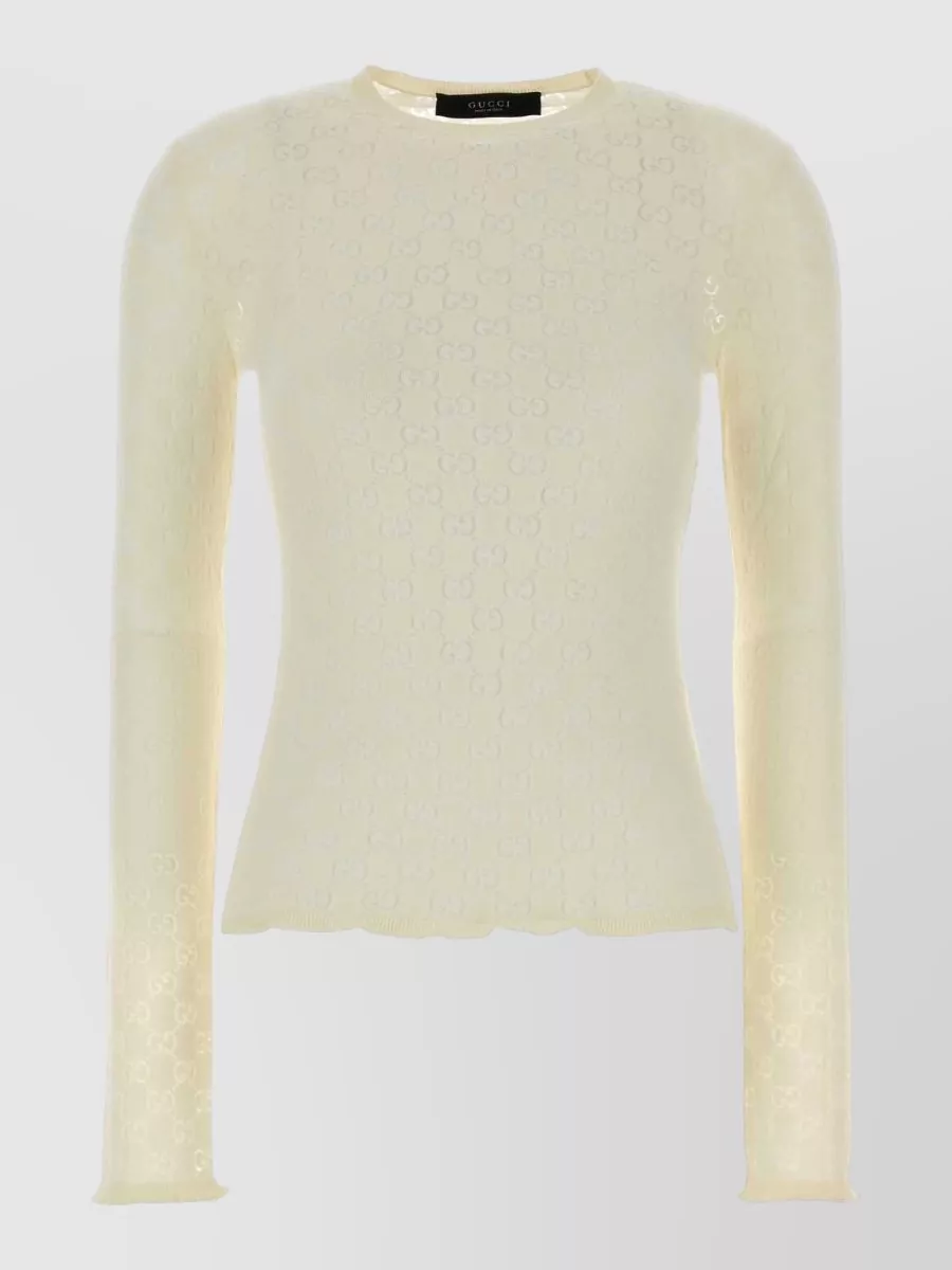 Gucci Logo-Knit Knitted Top