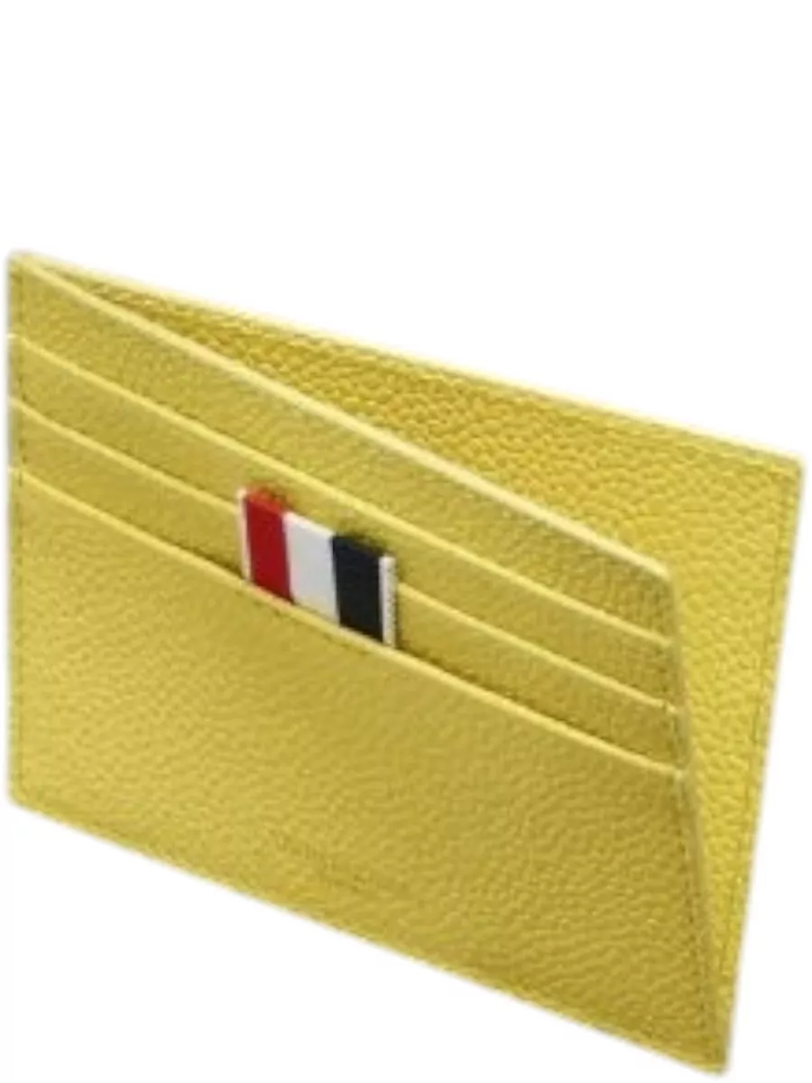Thom Browne Card Holder Note Compartment Pebble Grain Leather