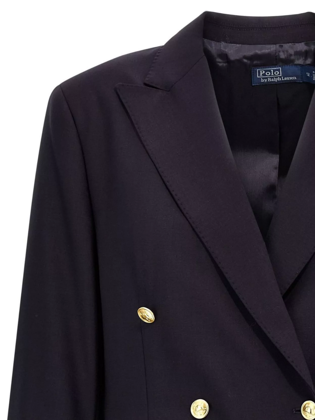 Polo Ralph Lauren Womens Wool Suit Separate Double-breasted Blazer